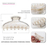 FRENCH RETRO HAIR CLAW RHINESTONE PONYTAIL CLIP_CWAHA4430