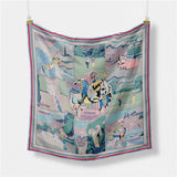 Uv Protection Scarf Lightweight Satin Square_Cwasc0657