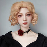 HALLOWEEN GOTH VAMPIRE ROSE NECKLACE_CWMM0119