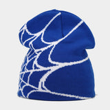 OUTDOOR SPIDER WEB JACQUARD KNITTED HAT_CWAH1599