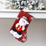 SEQUINED 3D SANTA CLAUS CHRISTMAS STOCKINGS_CWMS1422