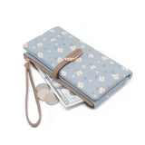 LADIES LONG SMALL FRESH PRINTED BUCKLE WALLET_CWAB2321