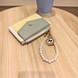 Unique Design Cute Two-Tone Pearl Wallet_Cwab06246