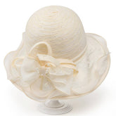 LACE FLOWER TRAVEL SUN HAT_CWAH1494