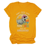 STYLISH WOMENS TEE DONT MESS WITH PRINT_CWTTS1524