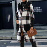 Women Striped Plush Hooded Plaid Coat_Cwoco0114