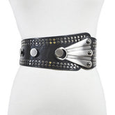 Women'S Rivet Retro Diagonal Girdle_Cwabe0485