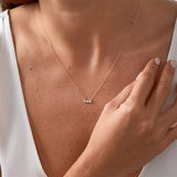 12 BIRTHSTONE PENDANT CLAVICLE NECKLACE_CWMM5670