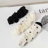 HOLLOW JACQUARD MIDDLE CALF SOCKS_CWMS0650