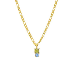 SIMPLE AND FASHIONABLE COLORFUL ZIRCON NECKLACE_CWMM3787