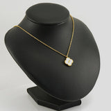 SHELL FOUR LEAF CLOVER CONSTELLATION NECKLACE_CWAJE0688