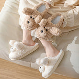 HOME CARTOON PUPPY COTTON SLIPPERS_CWSHS0839