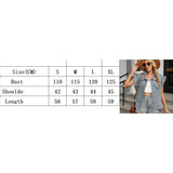 Washed Wooden Ear Side Single-Breasted Denim Vest