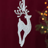 Transparent Xmas Tree Snowflake Reindeer Ornament_Cwmm9800