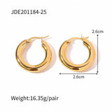 PERSONALIZED HIGH END GOLD PIGMENT HOOP EARRINGS_CWMM2350