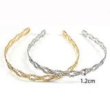 ELECTROPLATED LINEAR WRAP HEADBAND_CWAHA0977