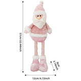Cwmm9398_Retractable Pink Doll Christmas Window Decoration