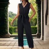 V-Neck Sleeveless Halter Romper_Cwsjs0623