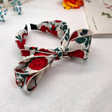 Women Wide-Brimmed Rose Bow Headband