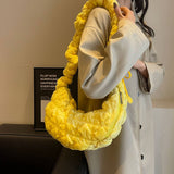 LARGE PUFFY VELVET CLOUD SHOULDER BAG_CUAB00492