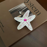 PINK STARFISH ACETATE CLIP WITH RHINESTONES_CWAHA5828