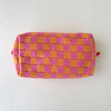 PLAID WASH BAG COSMETIC BAG_CWAB1031
