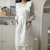 EMBROIDERED EXQUISITE TULIP APRON LOLITA APRON_CWMM5819