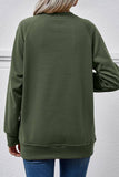 Solid Round Neck Long Sleeved Hoodie_Cwtstl0652