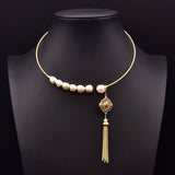 Vintage Niche Natural Freshwater Pearl Necklace