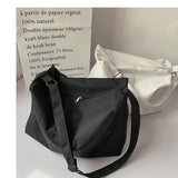 SOLID COLOR LARGE CAPACITY CROSSBODY BAG CANVAS BAG_CWAB2055