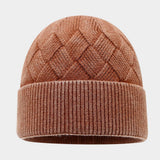 Winter Knit Beanie Hat Women Warm Ear Cover_Cwah04732