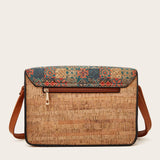 RETRO PRINT LARGE CAPACITY SHOULDER BAG_CWAB2643