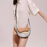 Semi-Circular Contrasting Shoulder Crossbody Bag_Cwab1931