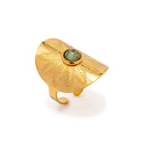 NEW EXAGGERATED WIDE FACE CARVED RING_CWAJE1392