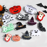 Halloween Acetate Hair Claw?Witch & Bat Design_Cwaha07286