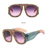 LUXURY DIAMOND STUDDED LARGE FRAME SUNGLASSES_CWASG0868
