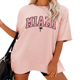 FUNNY LETTER PRINT T SHIRT FOR WOMEN LOOSE FIT_CWTTS1459