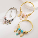 ADJUSTABLE OWL BUTTERFLY CHARM COUPLE BRACELET_CWMM8482