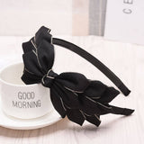 CUTE WOMENS SOLID COLOR BOW HEADBAND_CWAHA2560