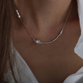 NATURAL FRESHWATER PEARL STAINLESS STEEL NECKLACE_CWAJE1095