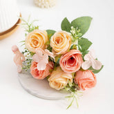 NEW FAUX ELSA ROSE BOUQUET FOR HOME DECOR_CWMM6583