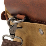 MENS RETRO WAXED CANVAS LEATHER MESSENGER BAG_CWAB5559