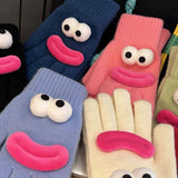 CARTOON KNITTED COLD PROOF TOUCH SCREEN GLOVES_CWAG0179