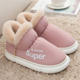 Winter Slippers Warm Waterproof Home House Shoes