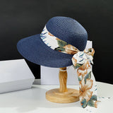 SUMMER LARGE BRIM OUTDOOR FASHION STRAW HAT_CWAH3405