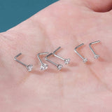 STEEL NOSE STUD WITH 5A ZIRCON ON STRAIGHT BAR_CWMM9600