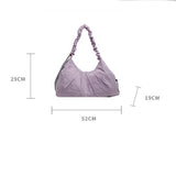 ARTISTIC SIMPLE PLEATED HANDBAG_CWAB3266