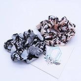 Women Printed Snake Pattern Hair Tie_Cwaha1070