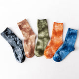 FASHION TIE DYED SKATEBOARD SOCKS STREET SOCKS_CWMS0261