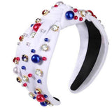 INDEPENDENCE DAY WIDE BRIMMED PEARL HEADBAND_CWAHA1250